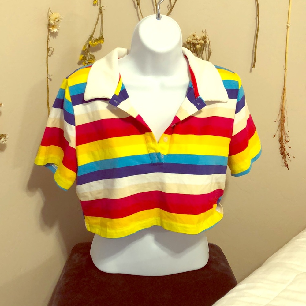 Striped crop top